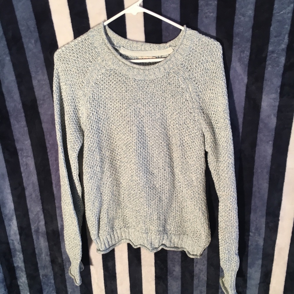 Women’s Knit Styled Light Blue Sweater - Small
